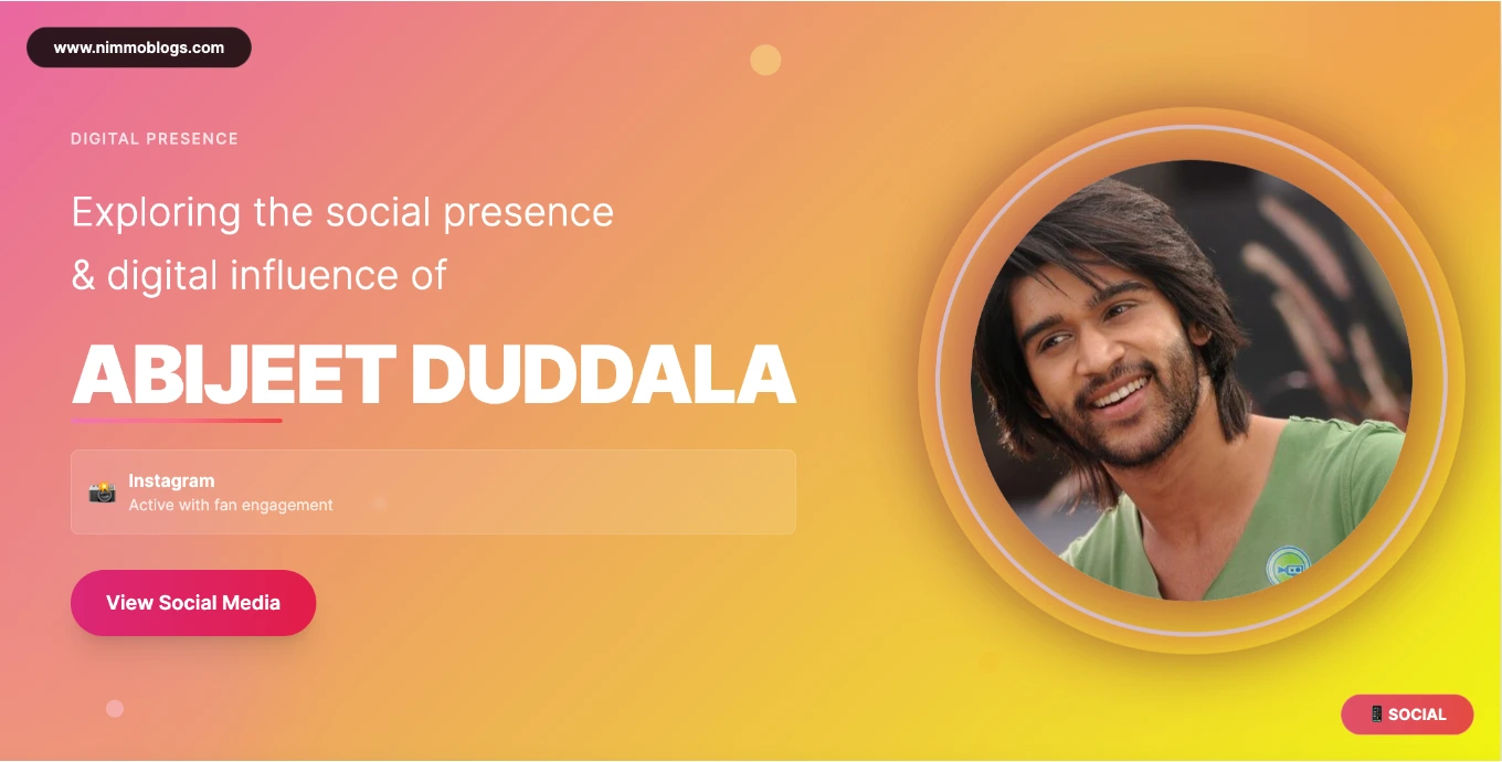 Abijeet Duddala Awards Moments
