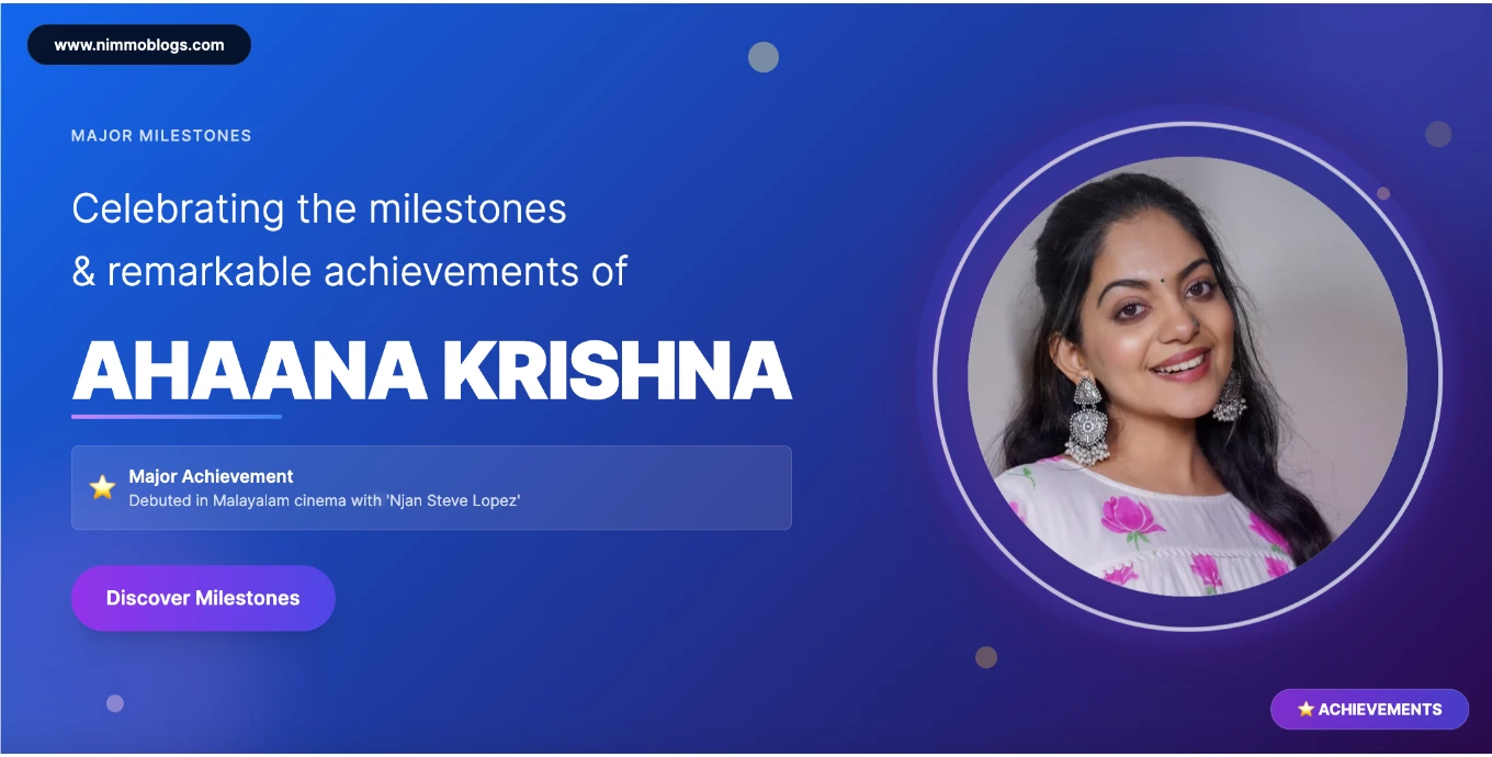 Ahaana Krishna Career Success Photo