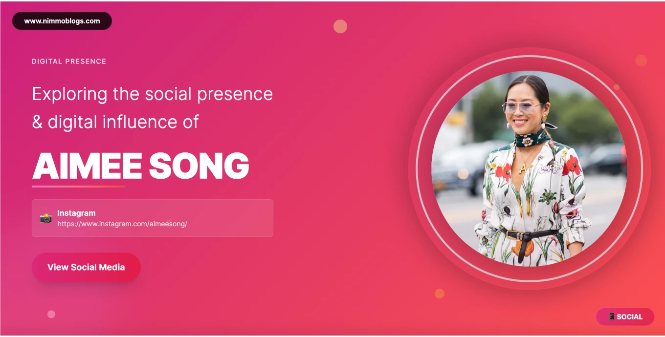 Aimee Song Social Photo