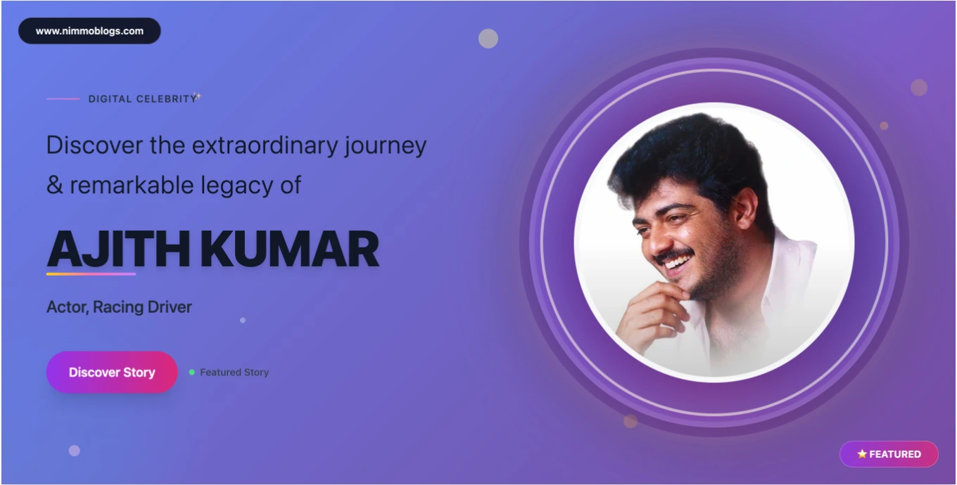 Ajith Kumar Biography: Tamil Cinema Thala Net Worth 2025