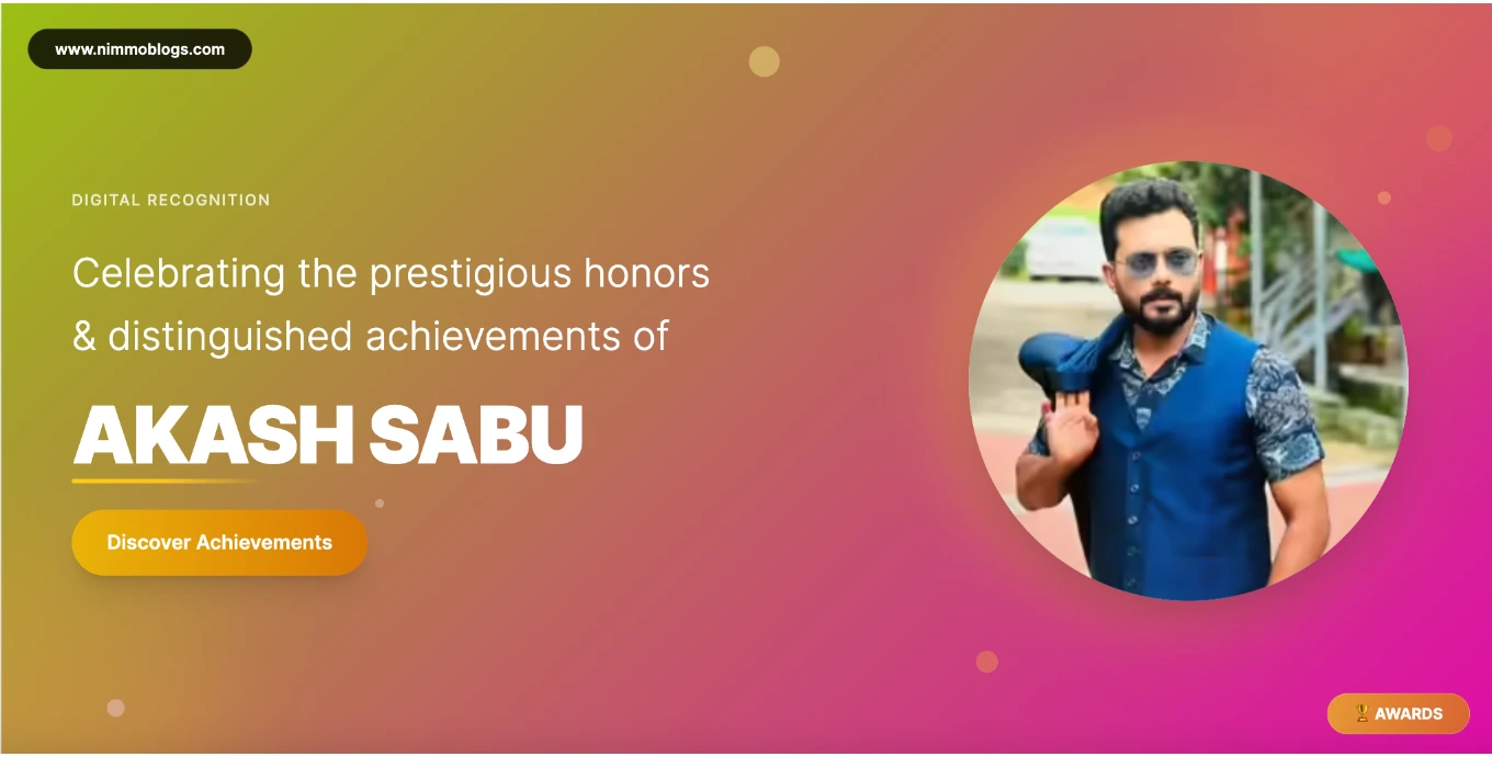 Akash Sabu Awards Photo