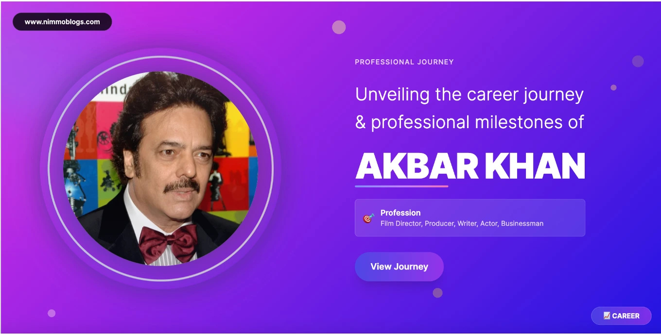 Akbar Khan Career Success Photo