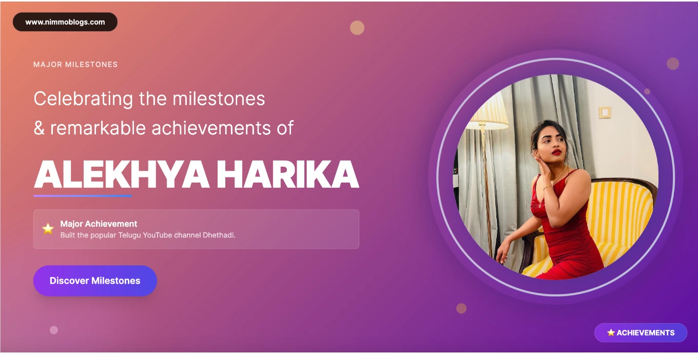 Alekhya Harika Career Success Photo