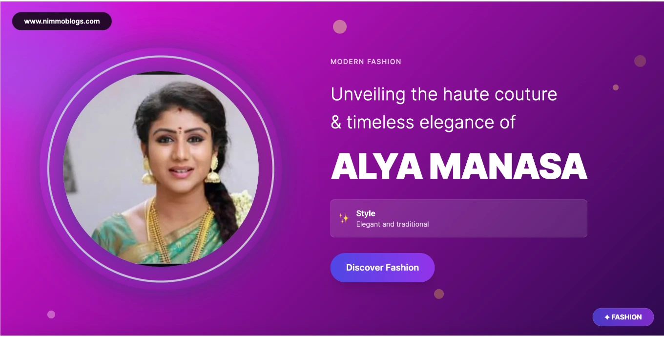 Alya Manasa Fashion Style Photo