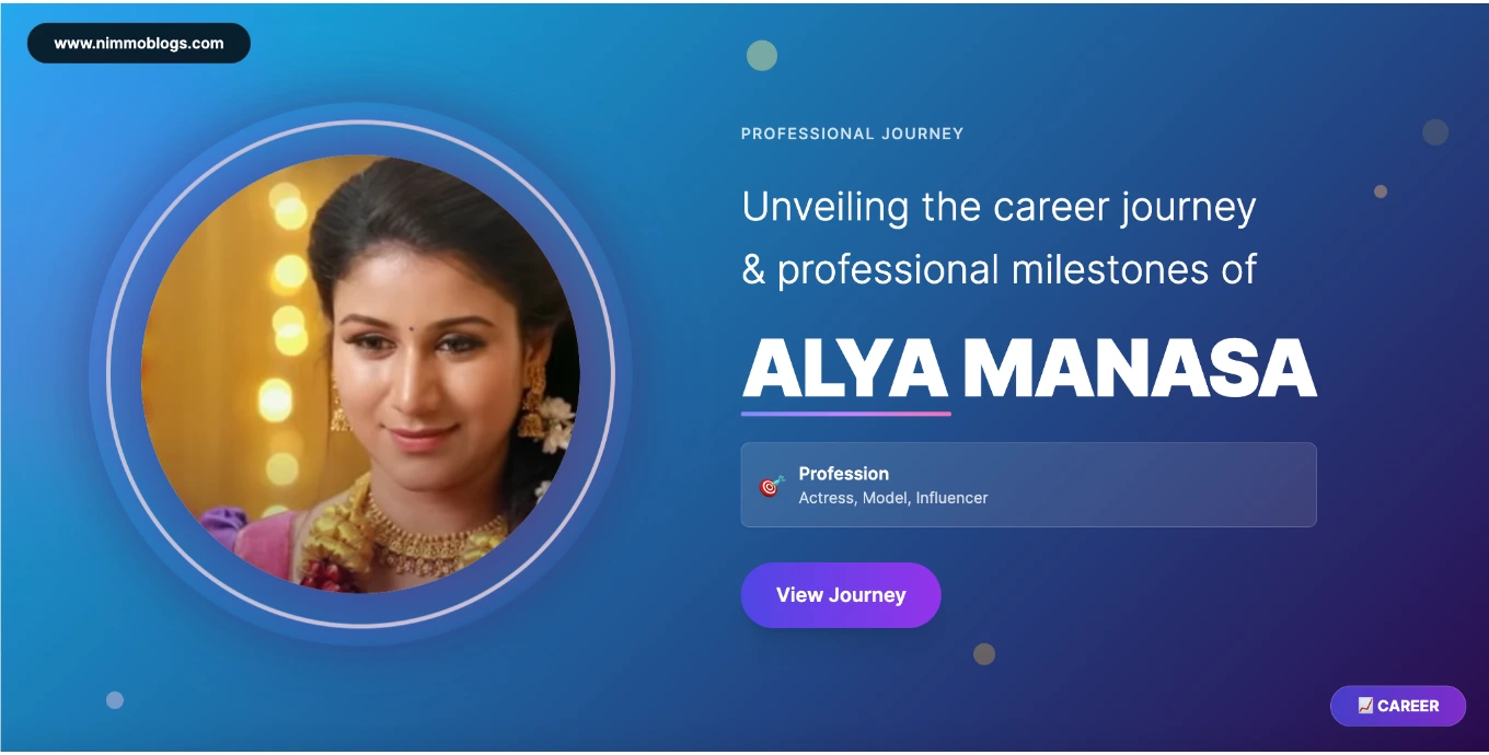 Alya Manasa Career Success Photo