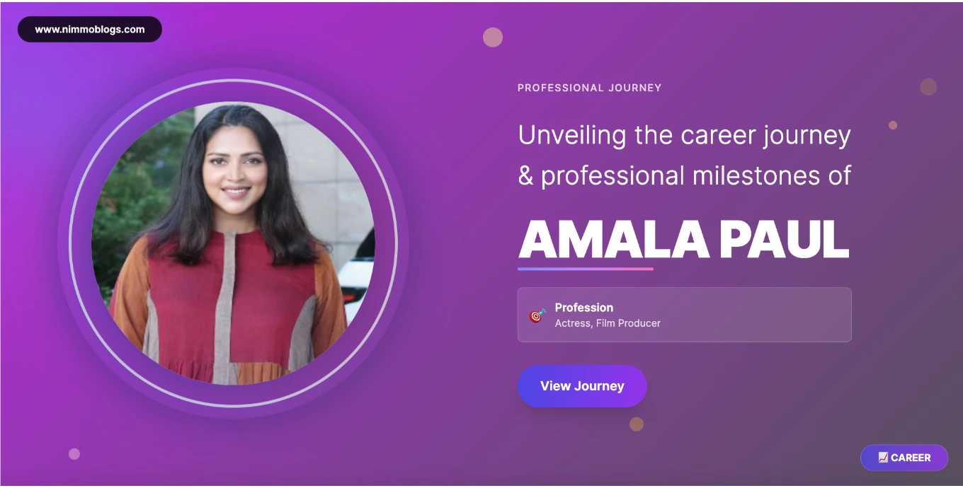 Amala Paul Career Success Photo