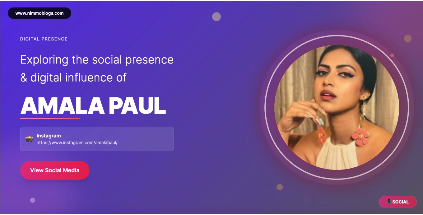 Amala Paul Social Photo