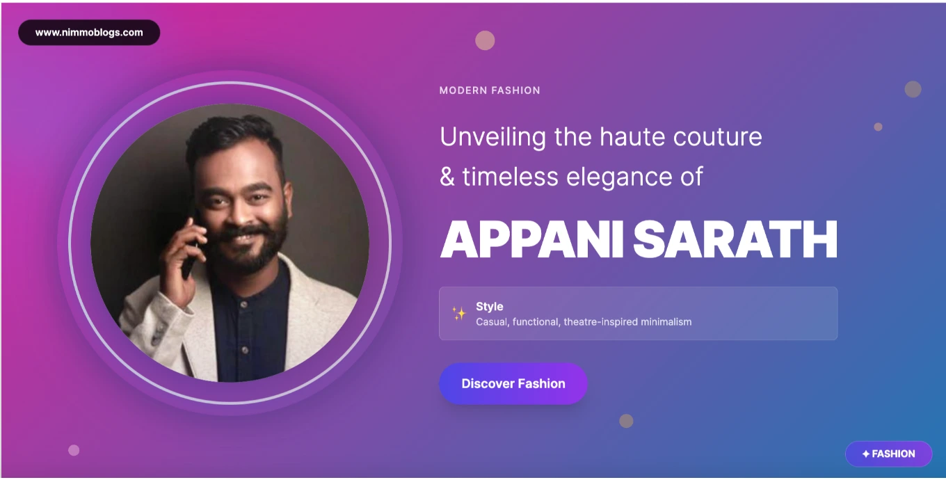 Appani Sarath Fashion Photo