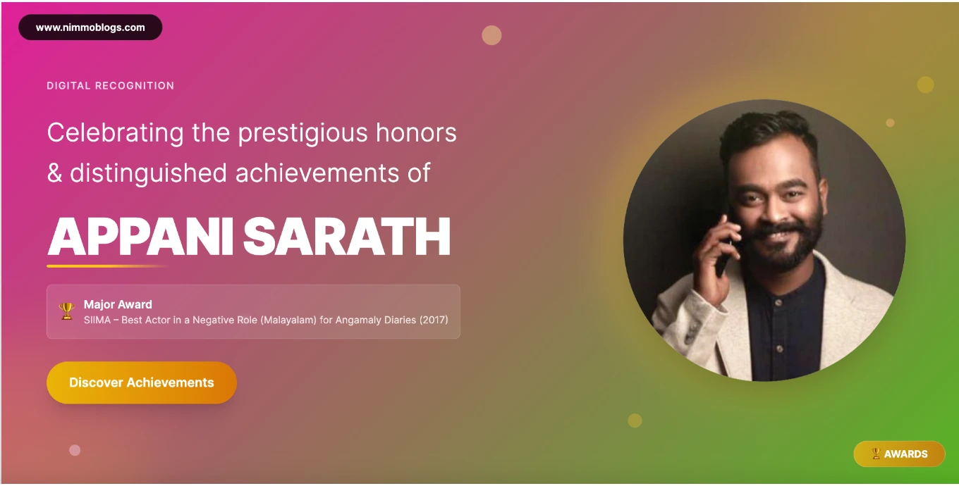 Appani Sarath Awards Photo