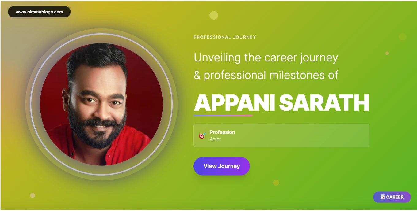 Appani Sarath Career Success Photo