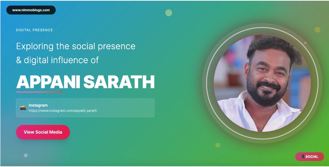 Appani Sarath Social Photo