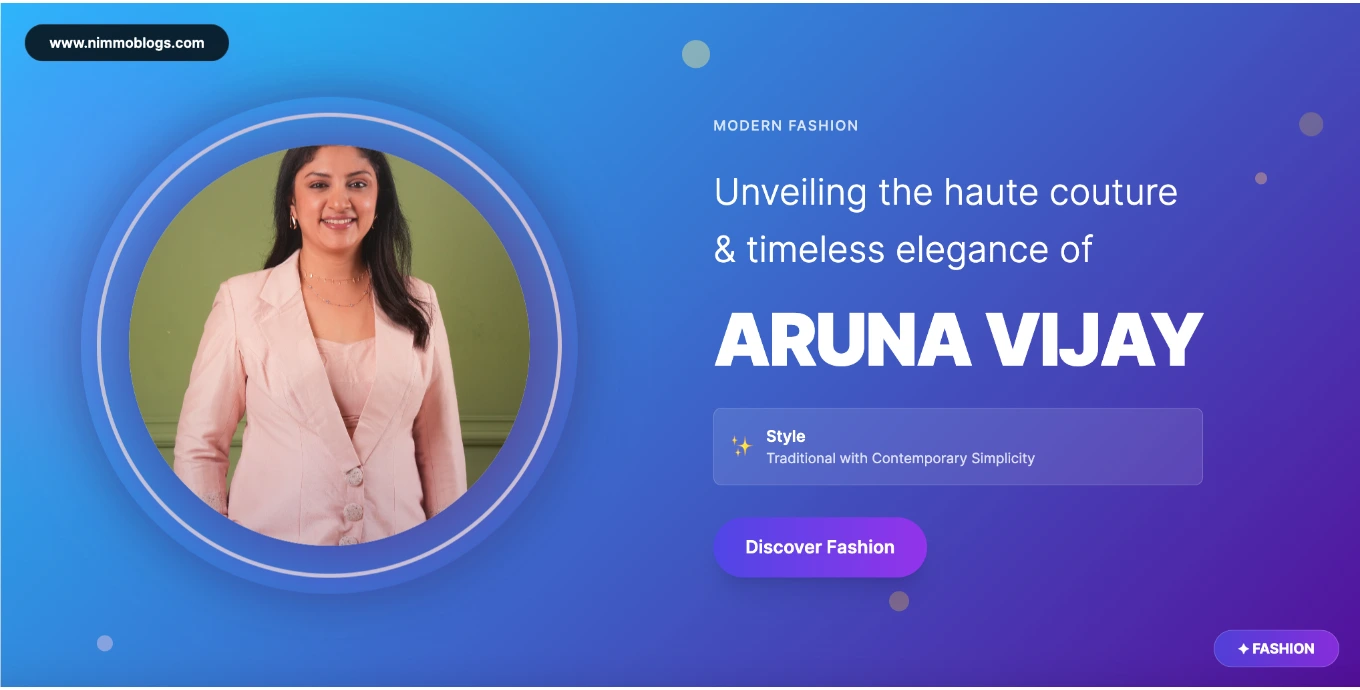 Aruna Vijay Cooking in Kitchen Fashion Photo