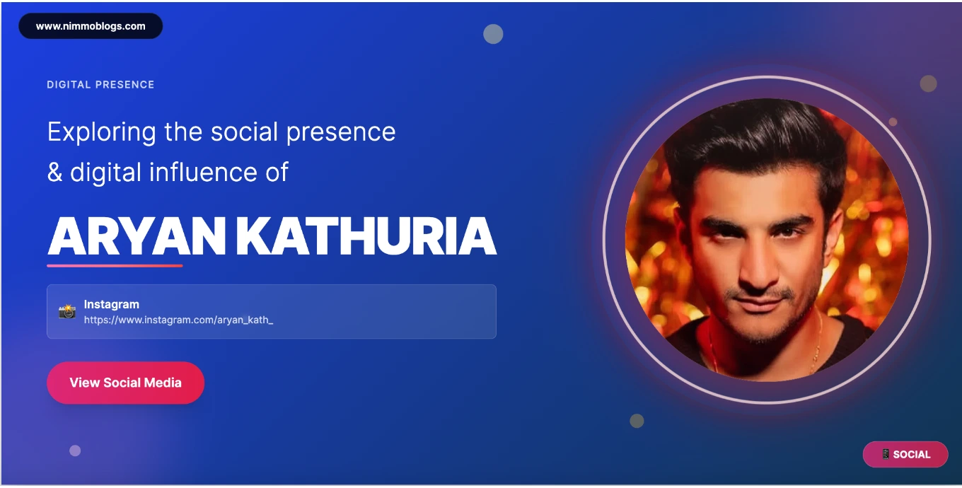 Aryan Kathuria Social Photo