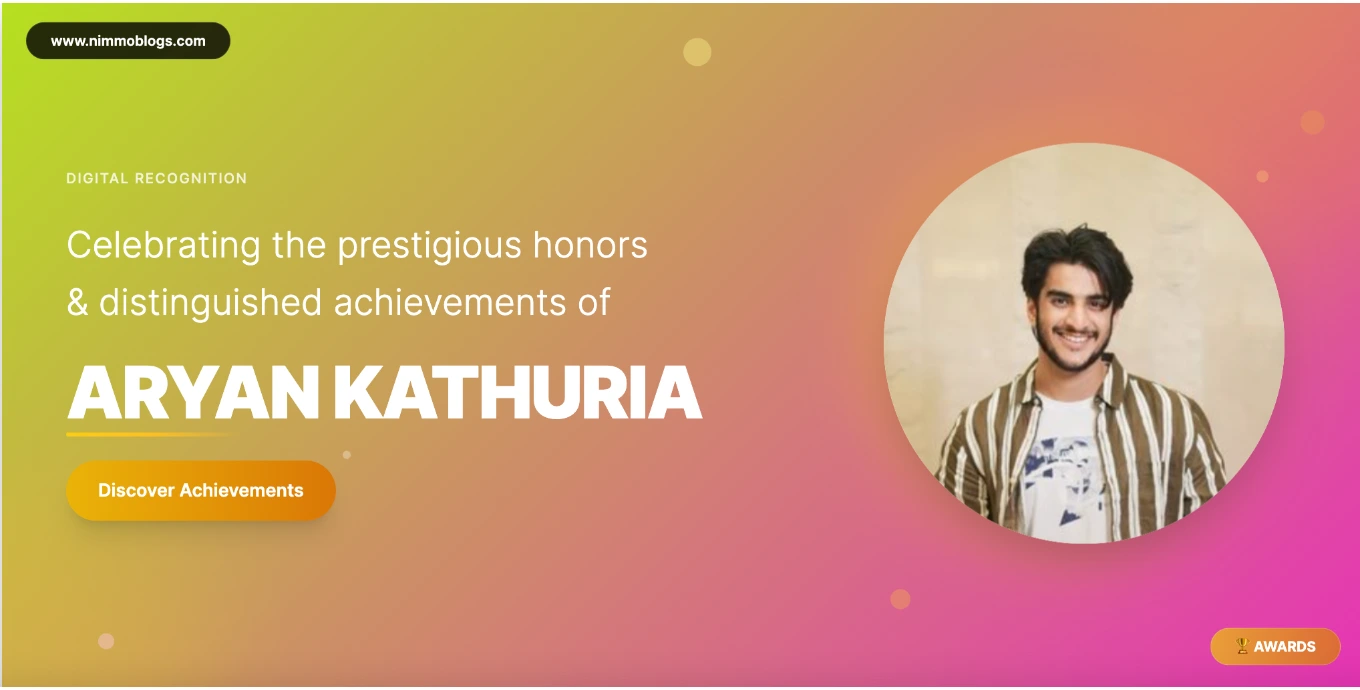 Aryan Kathuria Awards Photo
