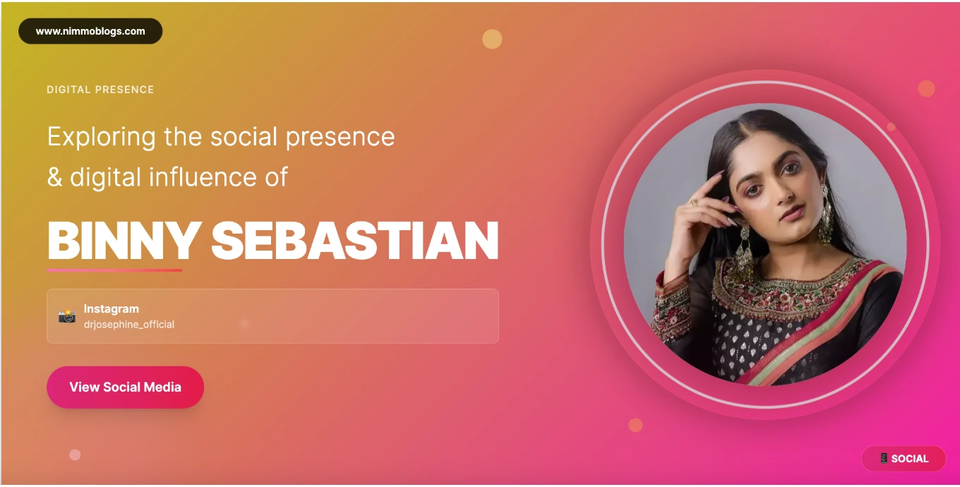 Binny Sebastian Social Photo