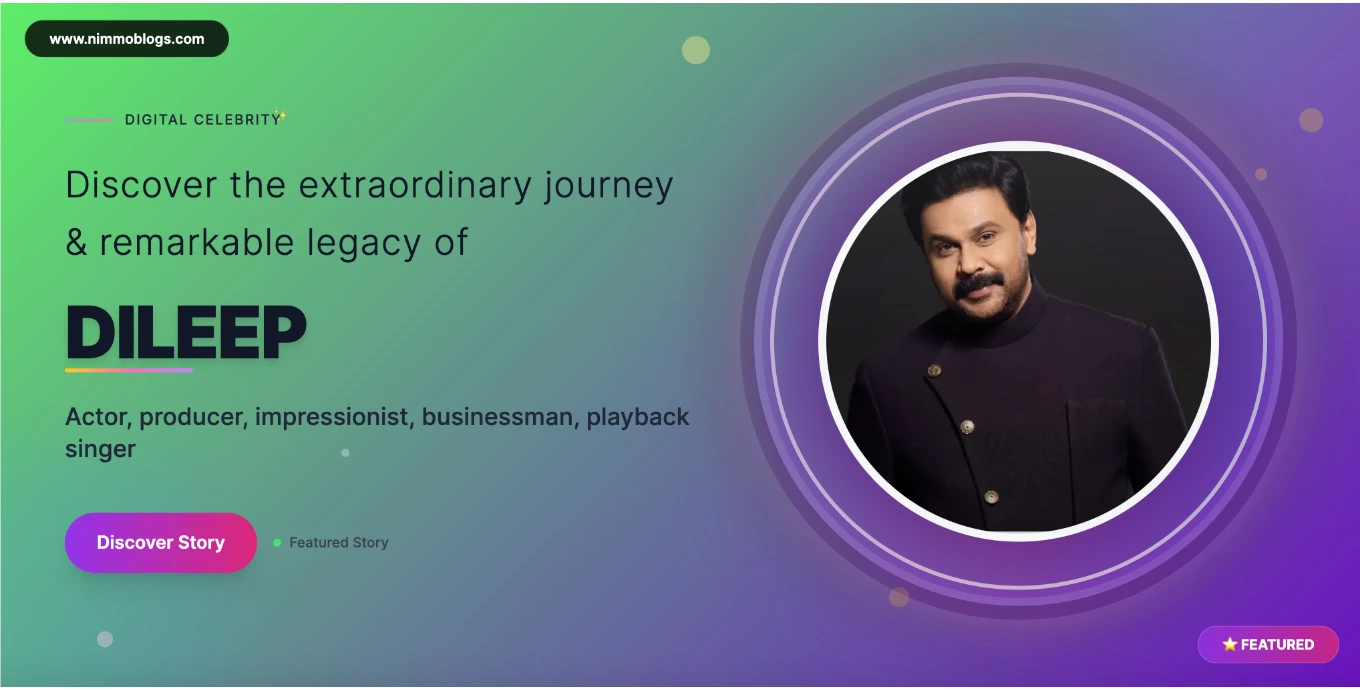 Dileep Biography, Age, Net Worth, Height, Movies & Facts