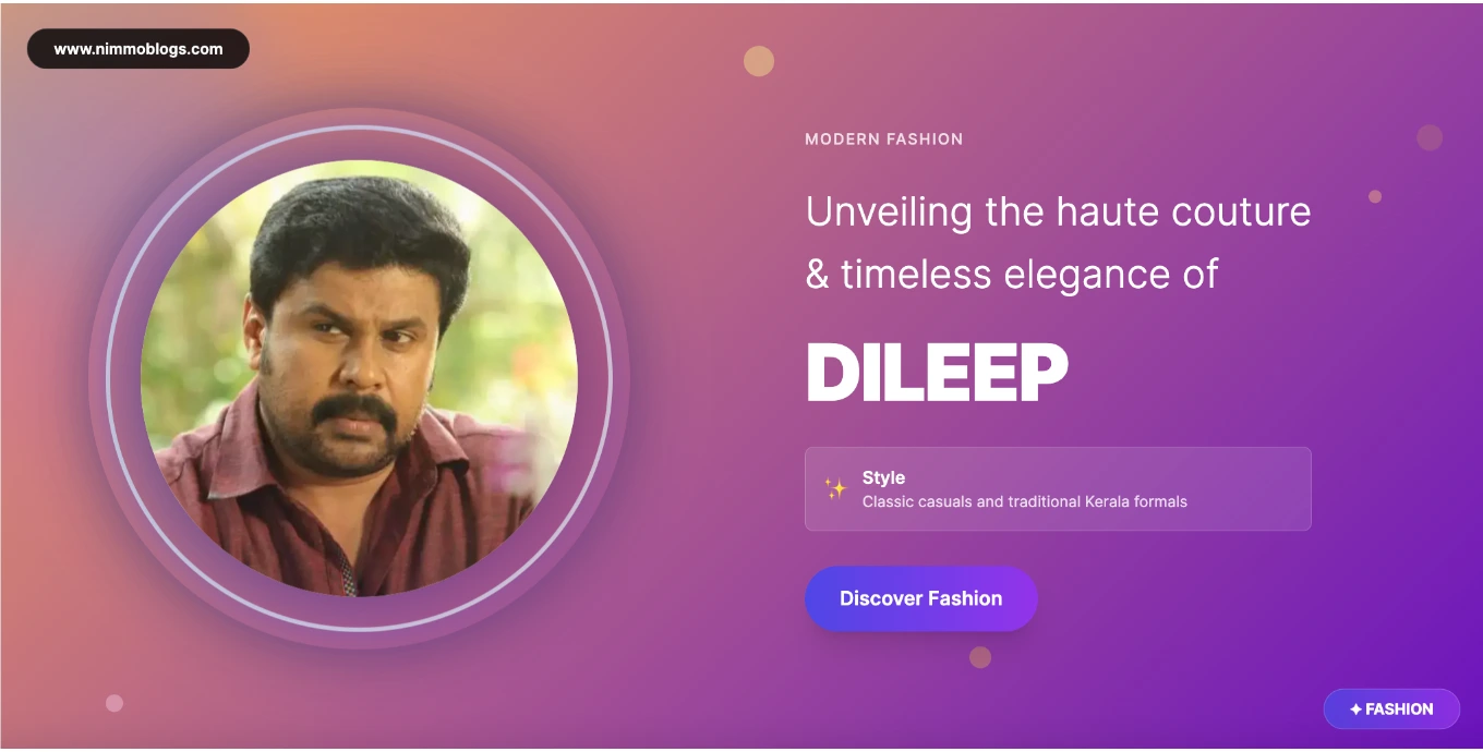 Dileep Fashion Style Photo