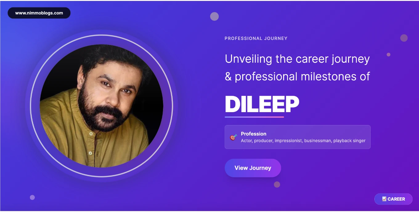 Dileep Career Success Photo
