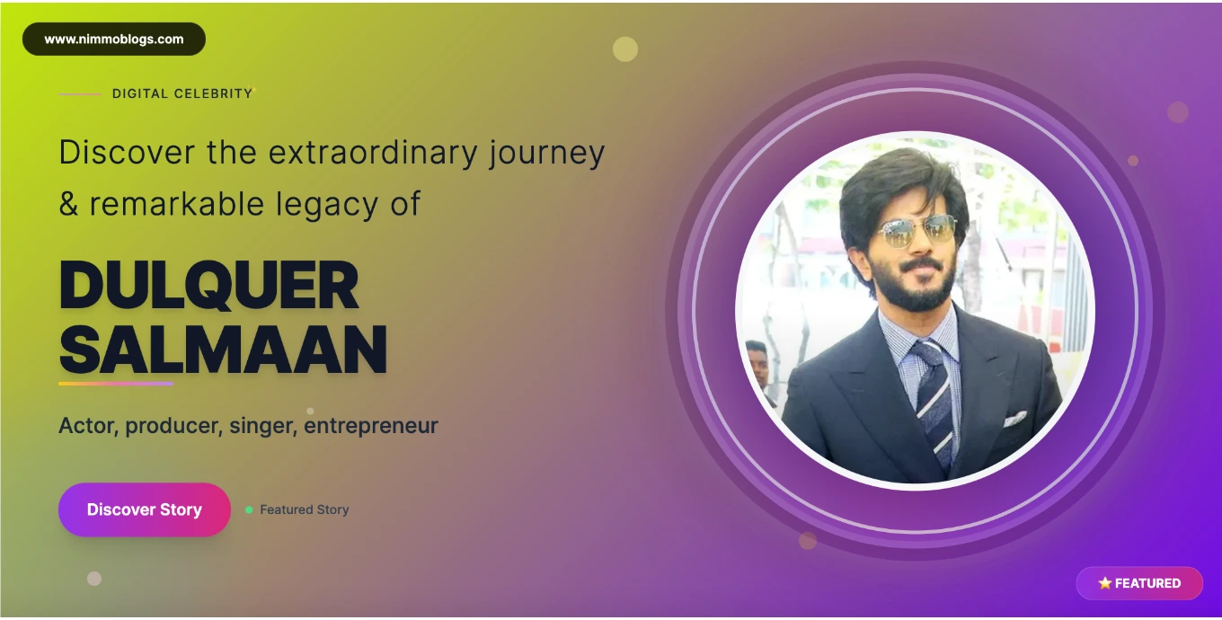 Dulquer Salmaan Biography, Age, Net Worth, Height, Movies & Facts