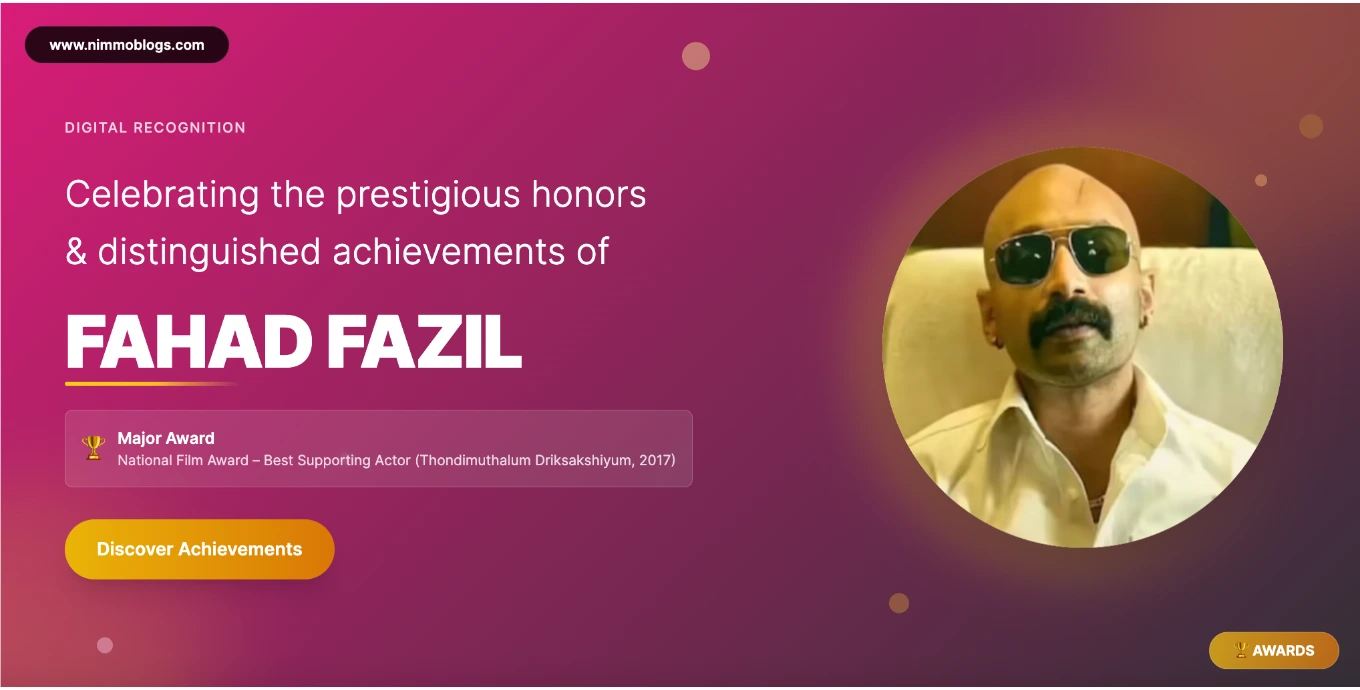 Fahadh Faasil Award - Malayalam Actor 2025