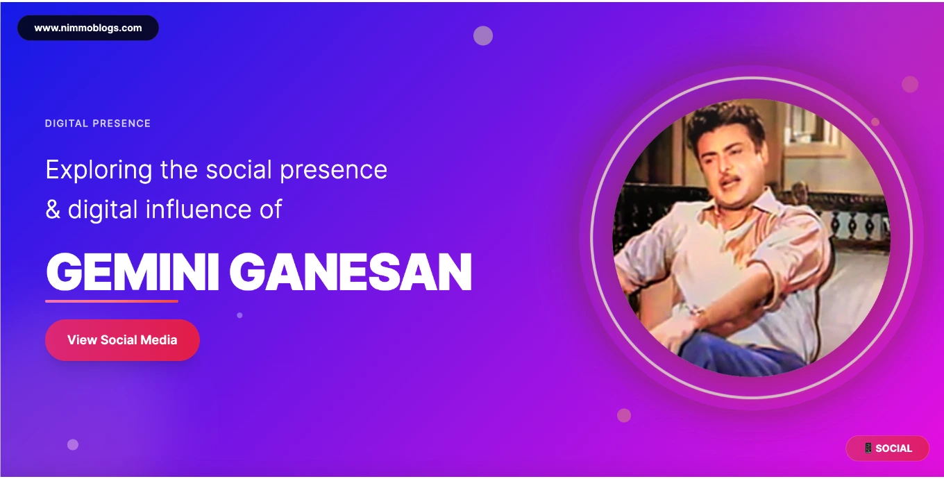 Gemini Ganesan Social Photo