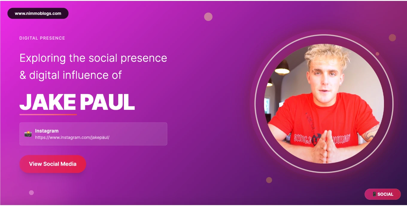 Jake Paul Social Photo