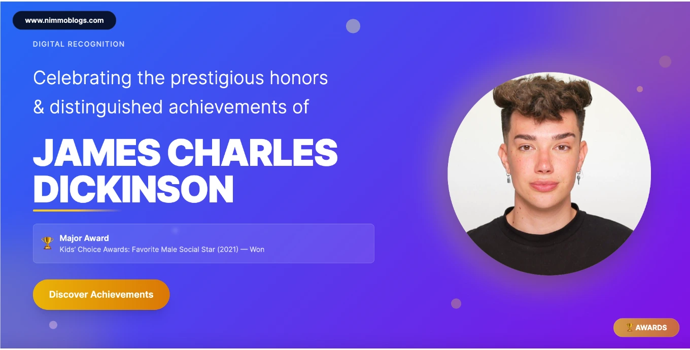  James Charles Career Success Photo
