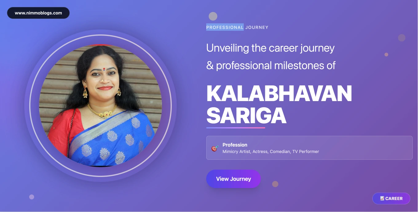 Kalabhavan Sariga Career Journey Malayalam Television