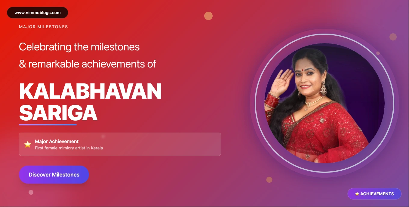 Kalabhavan Sariga Cultural Facts Malayalam Entertainment
