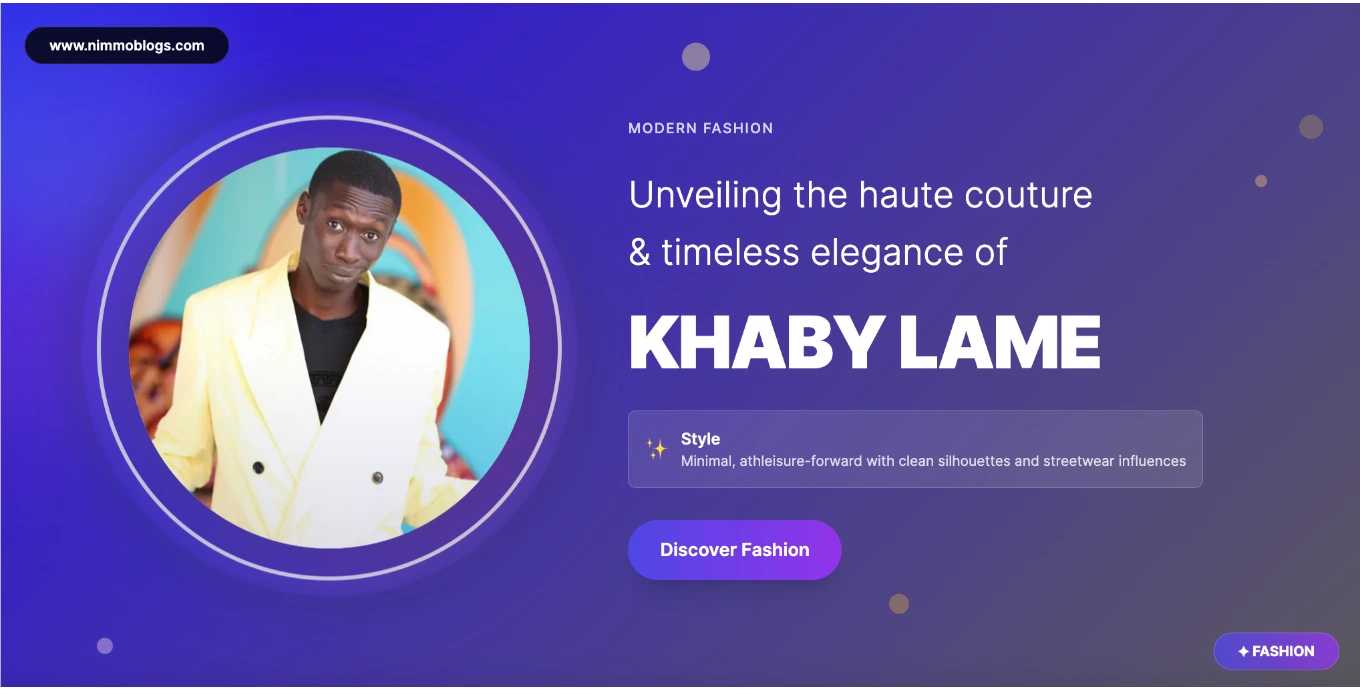 Khaby Lame Fashion Style Photo