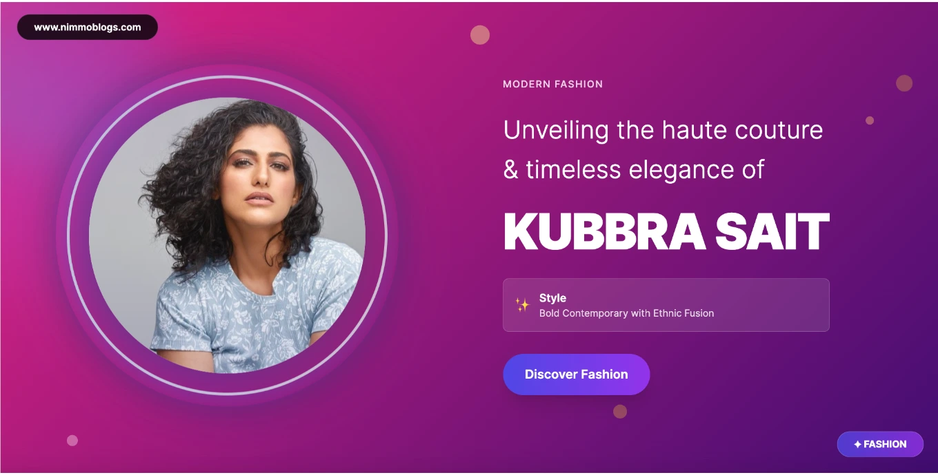 Kubbra Sait Fashion Style Photo