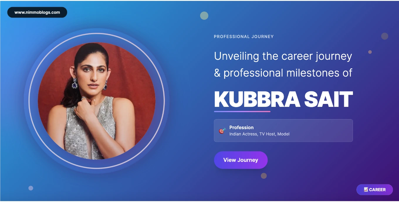 Kubbra Sait Career Success Photo