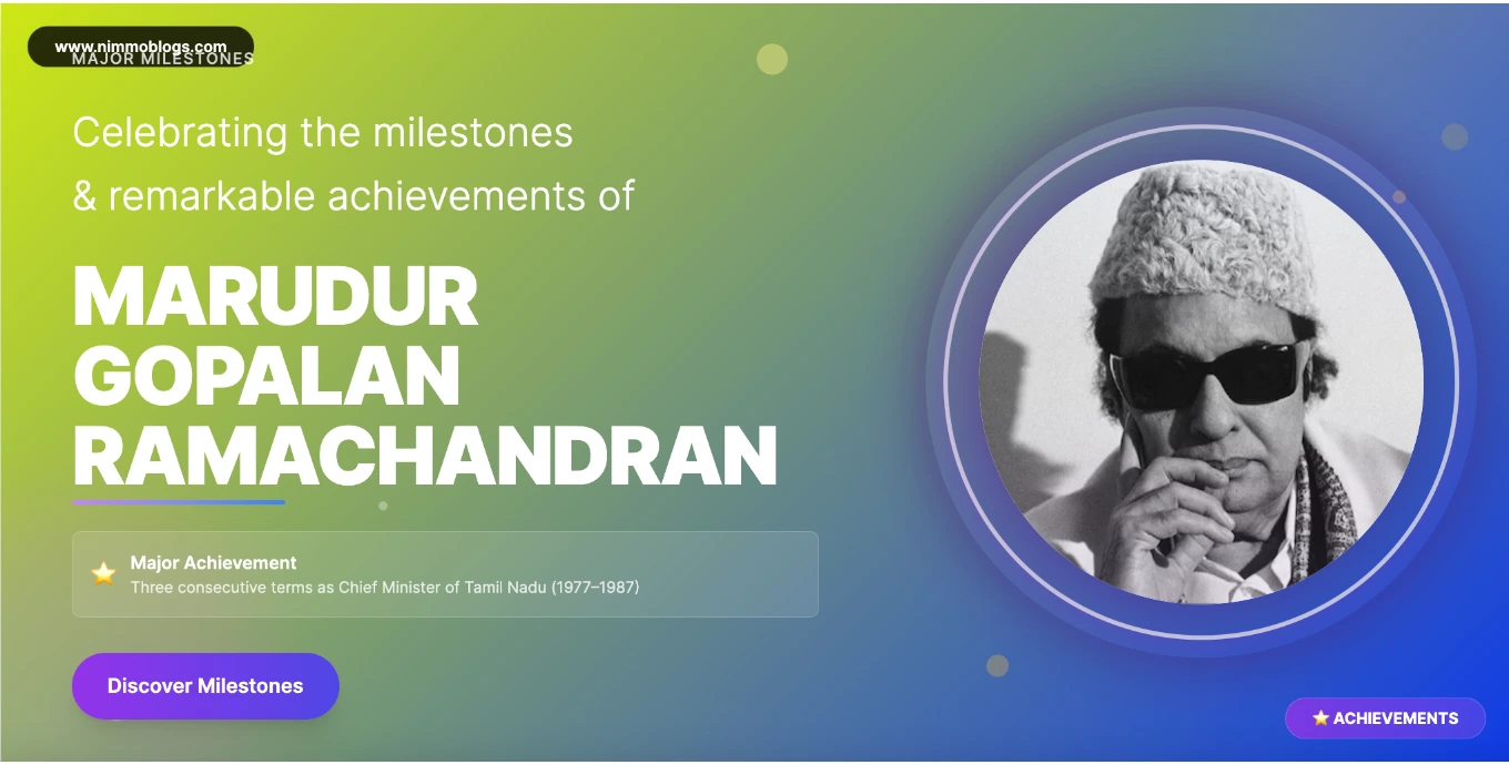  M. G. Ramachandran (MGR) Achievement Photo 2025