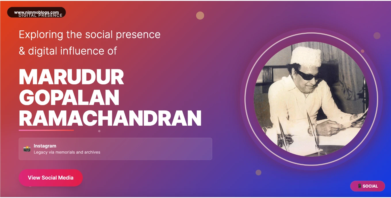  M. G. Ramachandran (MGR) Social Photo 2025