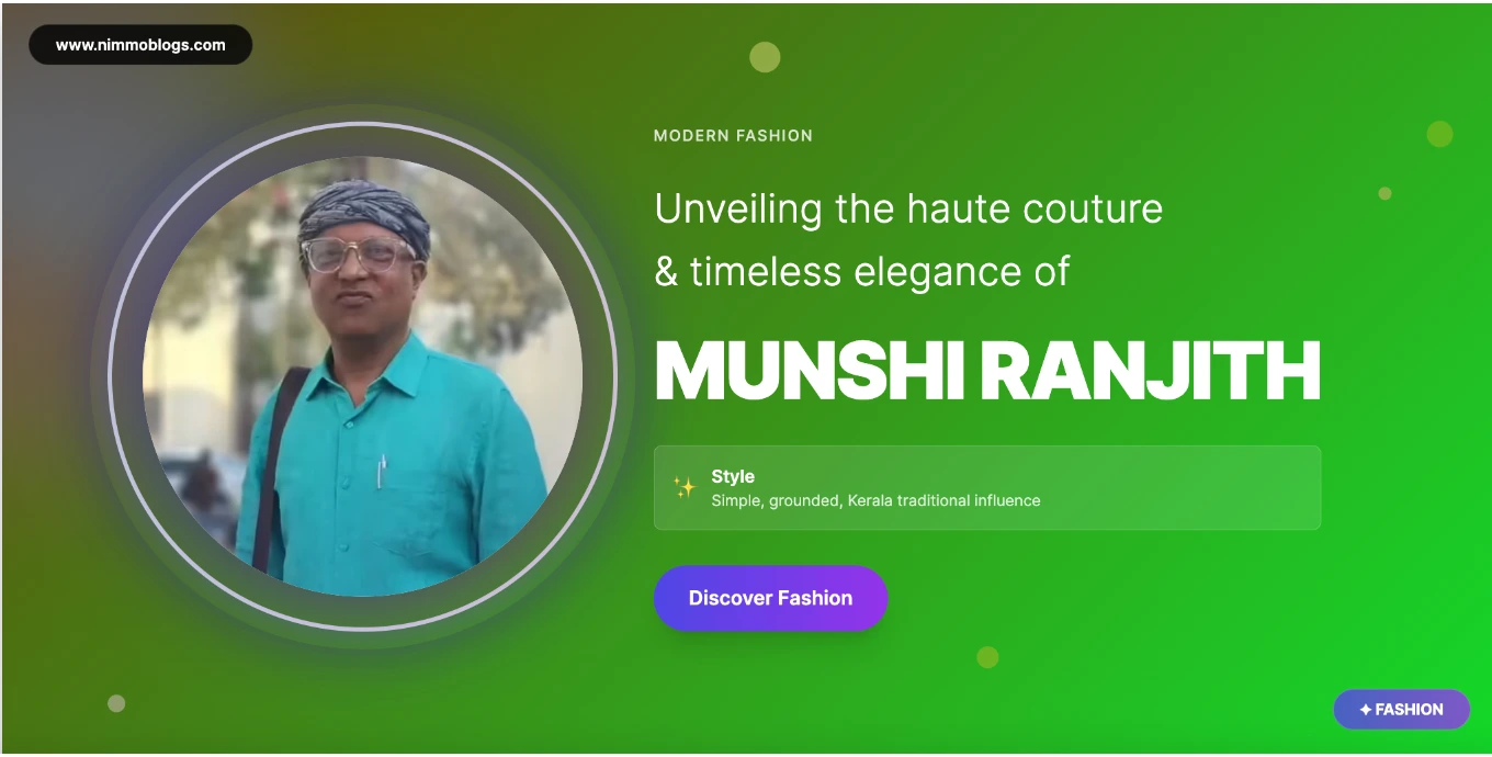 Munshi Ranjith Fashion Style Photo