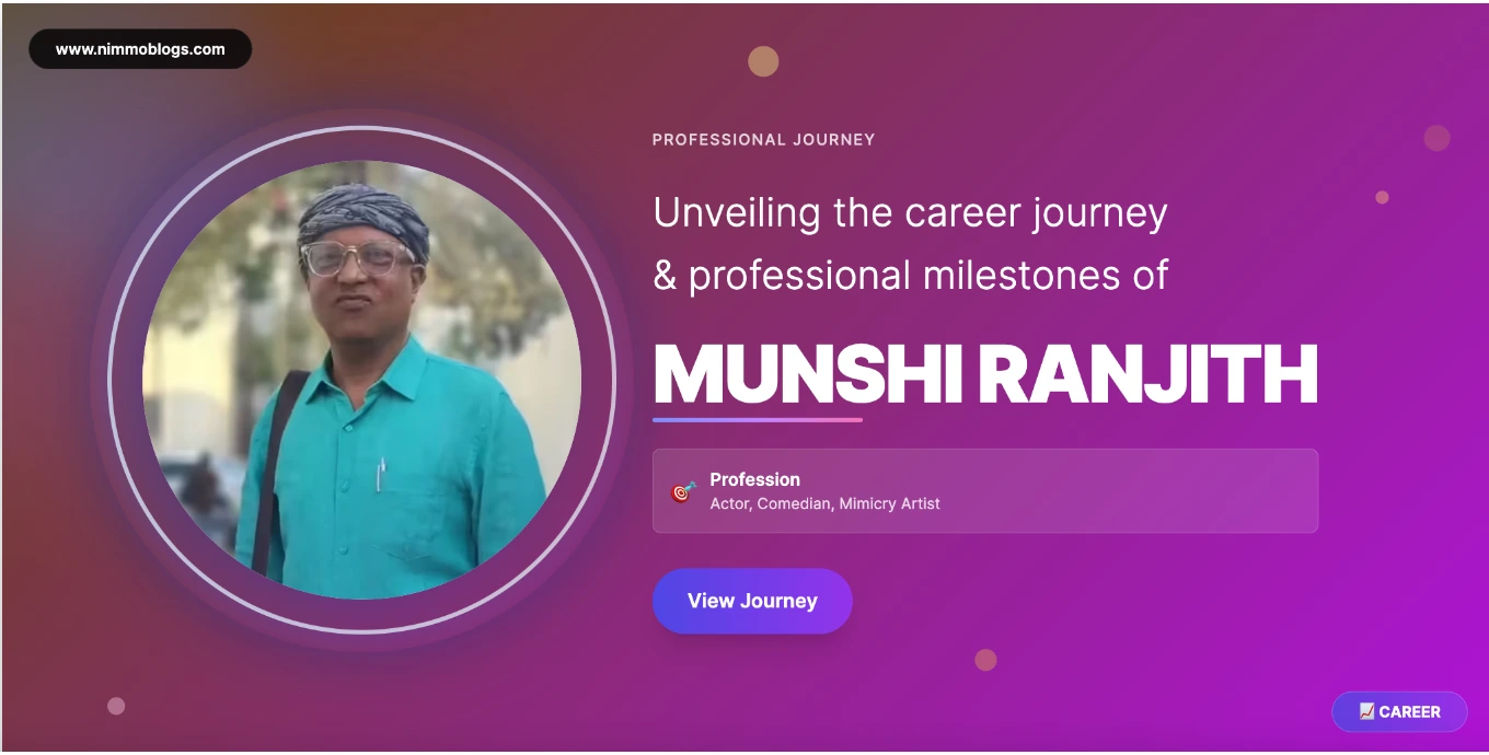 Munshi Ranjith Career Success Photo