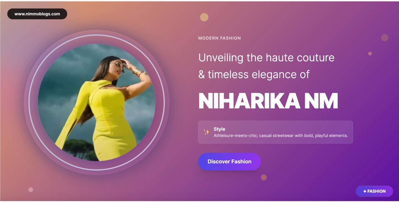 Niharika NM Fashion Style Photo