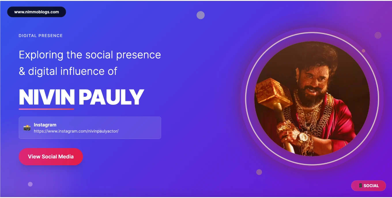 Nivin Pauly Social Photo