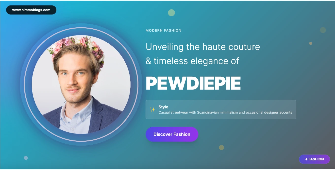 PewDiePie Fashion Style Photo