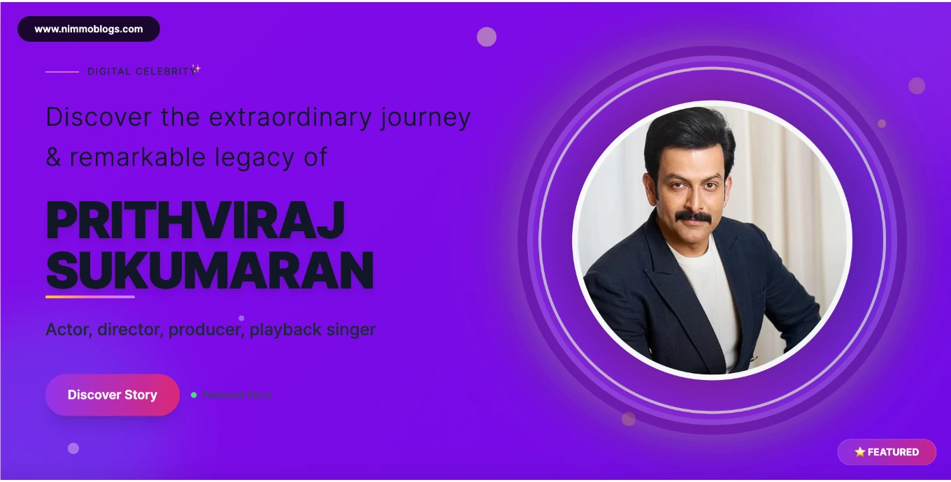 Prithviraj Sukumaran Biography, Age, Net Worth, Height, Movies & Facts