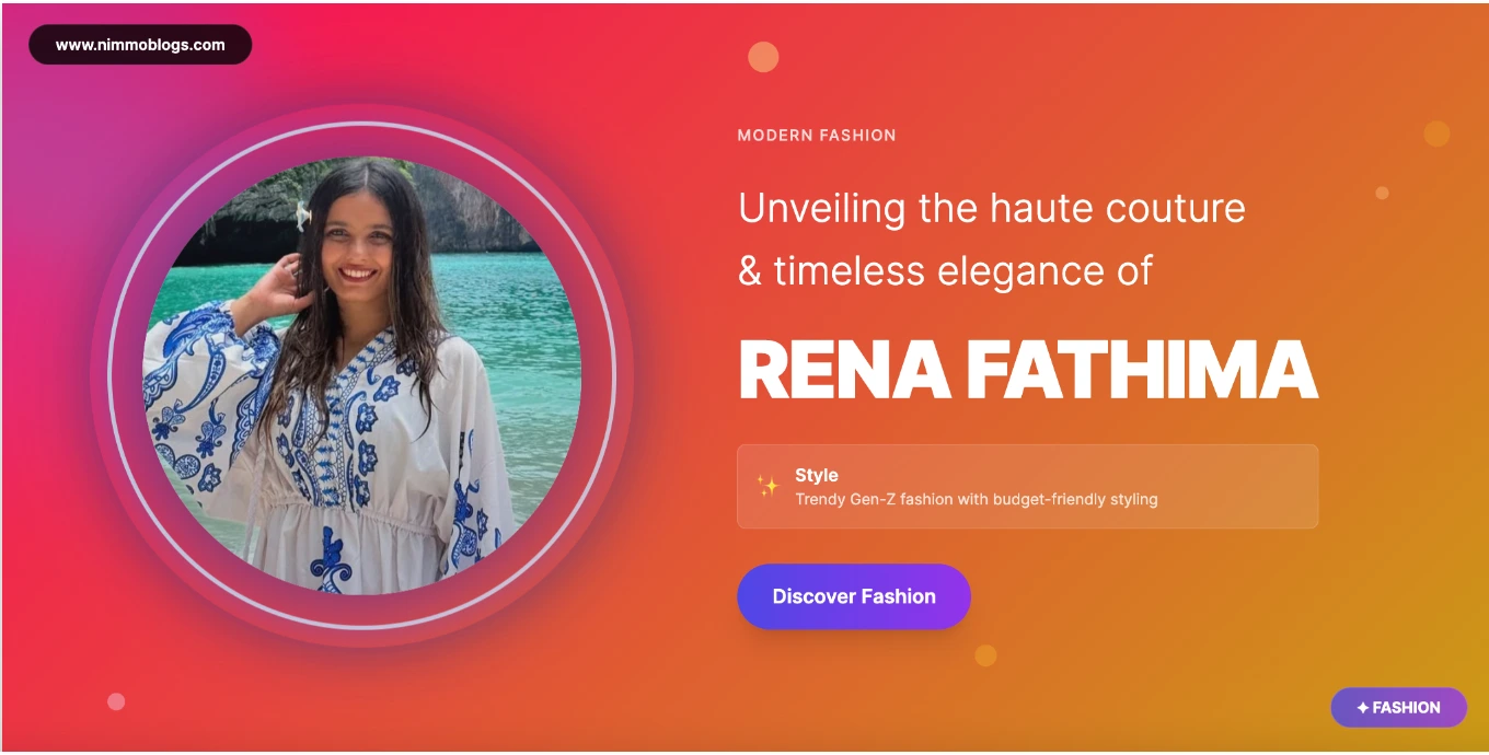 Rena Fathima Fashion Style Photo