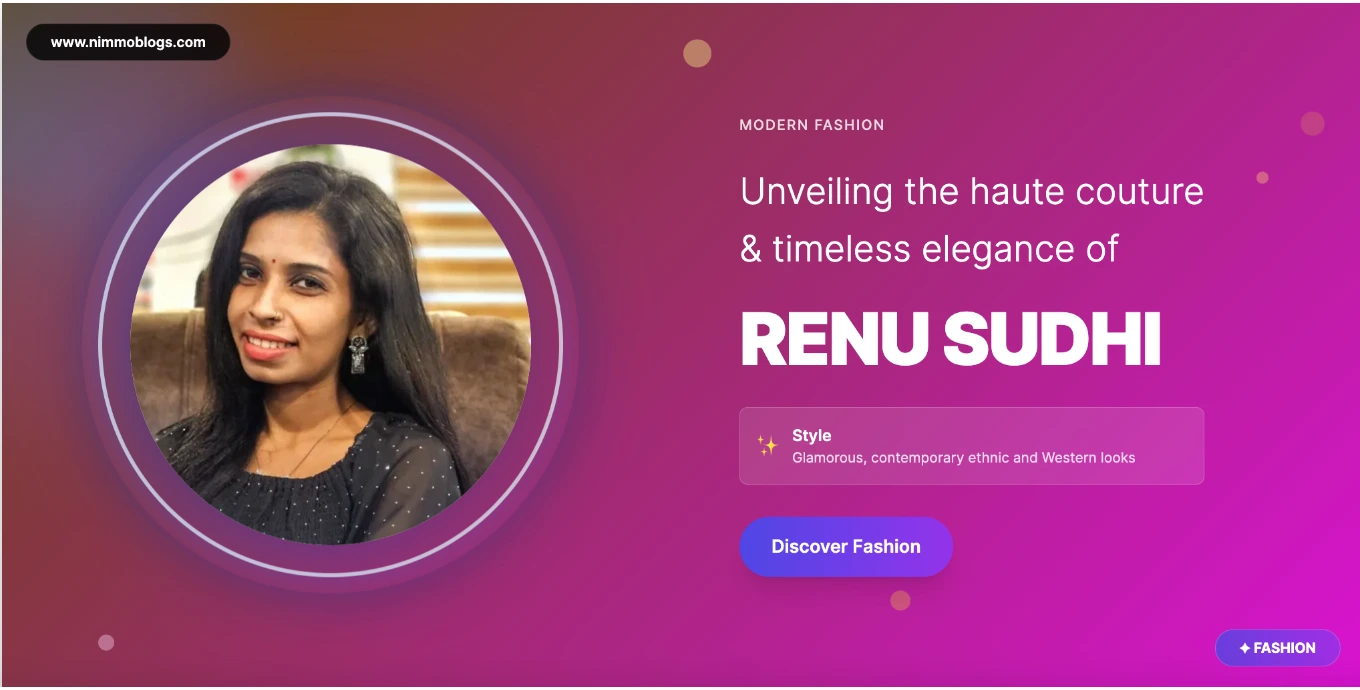 Renu Sudhi Fashion Style Photo