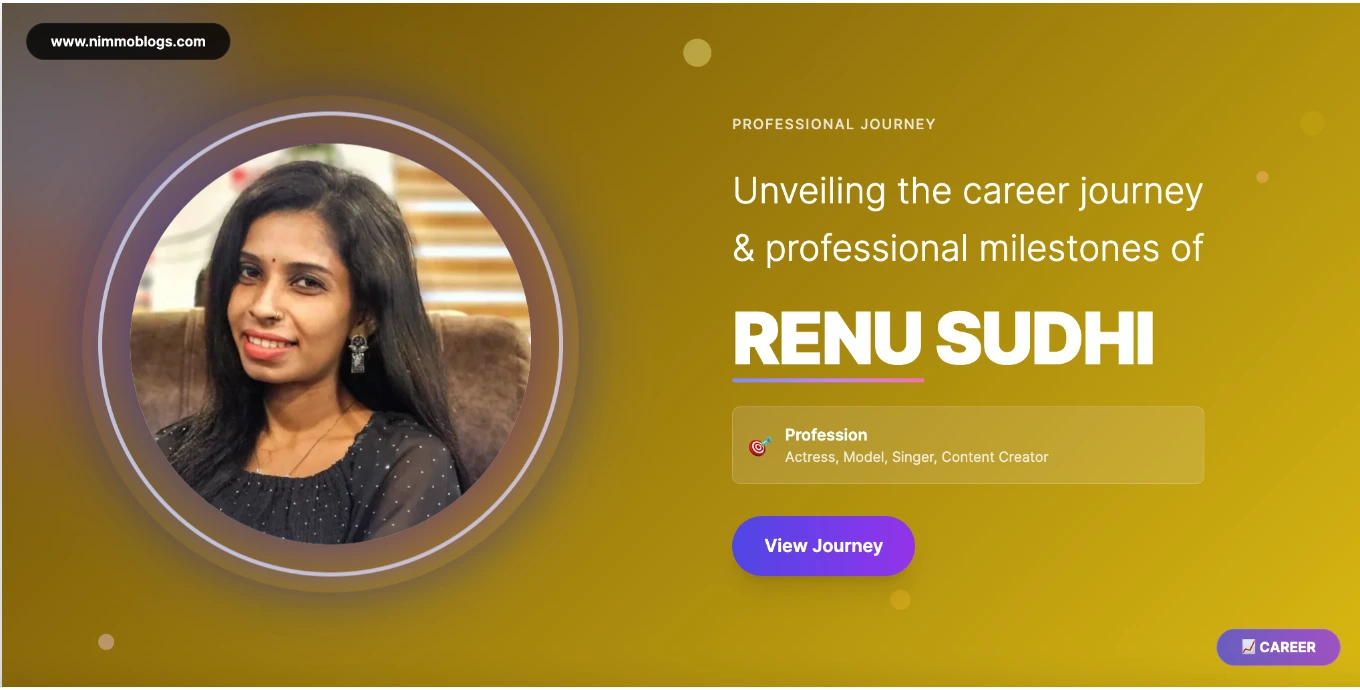 Renu Sudhi Career Success Photo