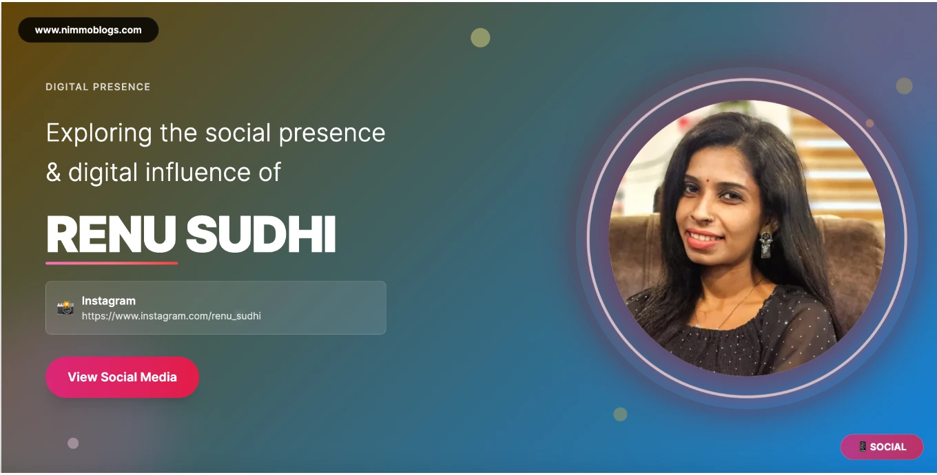 Renu Sudhi Social Photo