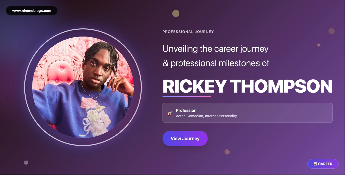 Rickey Thompson Acting Career 2025