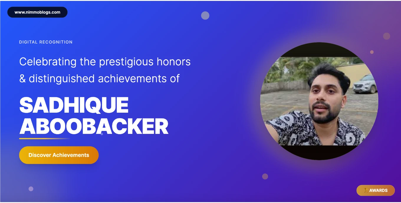 Sadhique Aboobacker Fashion Lifestyle Content Creator