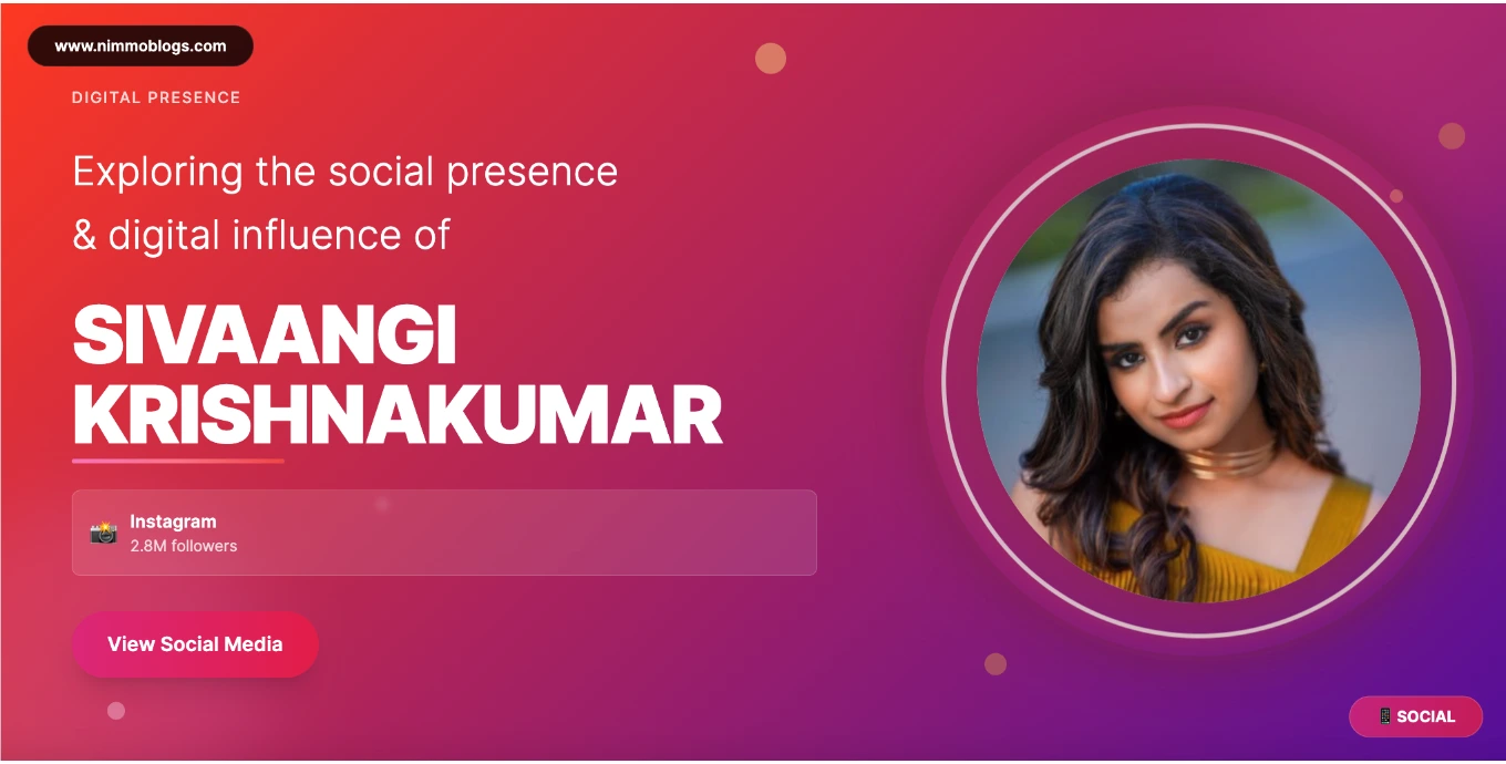 Sivaangi Krishnakumar Social Photo