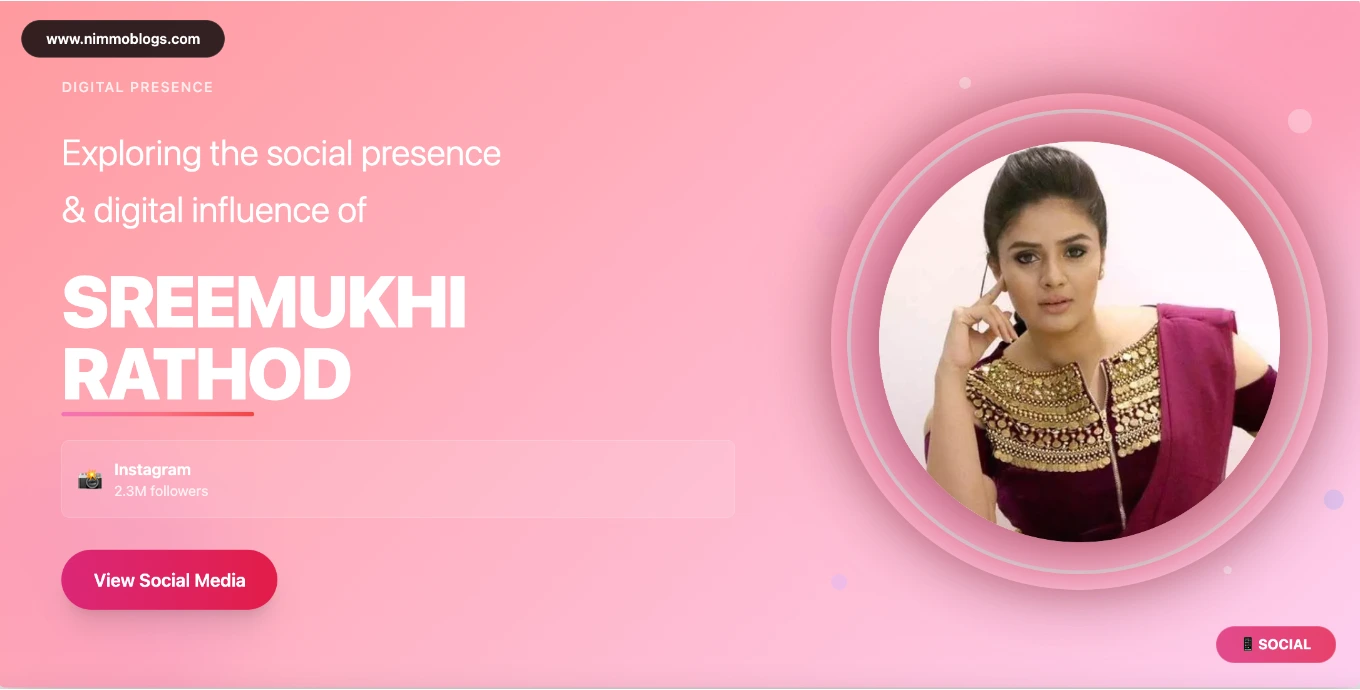 Sreemukhi Social Photo