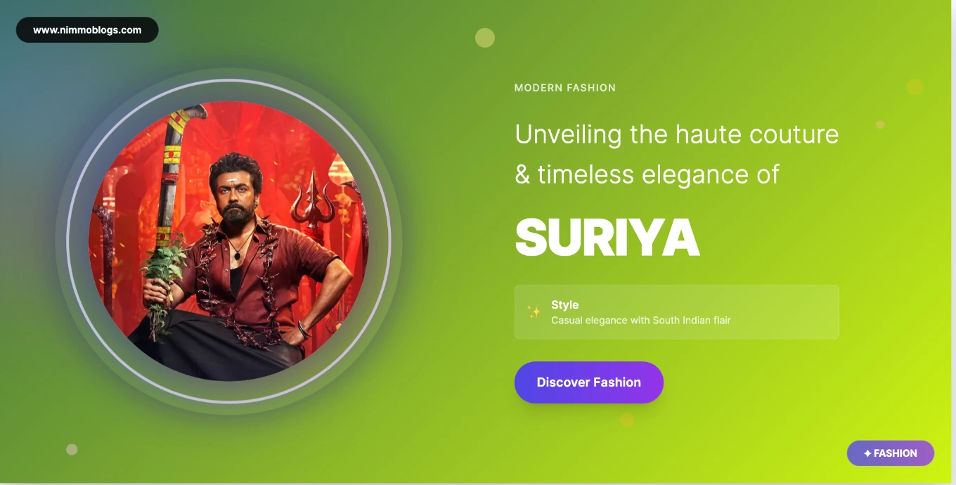 Suriya Fashion Style Photo