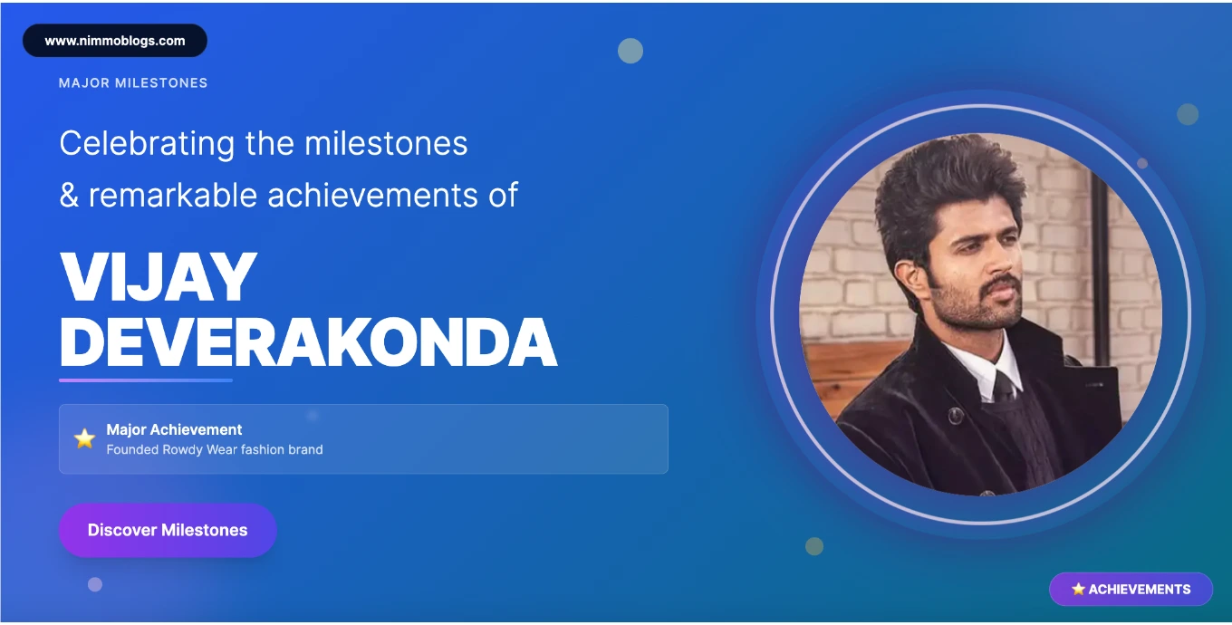 Vijay Deverakonda Career Success Photo